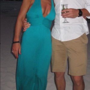Victoria’s Secret teal maxi dress